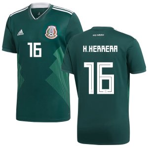Mexico 2018 World Cup Home HECTOR HERRERA 16 Shirt Soccer Jersey