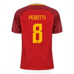 AS ROMA 2017/18 Home PEROTTI #8 Shirt Soccer Jersey
