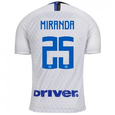 Inter Milan 2018/19 MIRANDA 25 Away Shirt Soccer Jersey