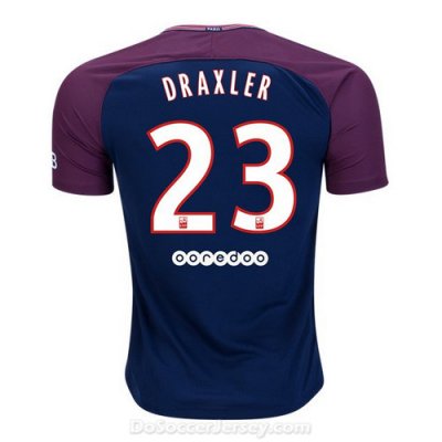 PSG 2017/18 Home Draxler #23 Shirt Soccer Jersey