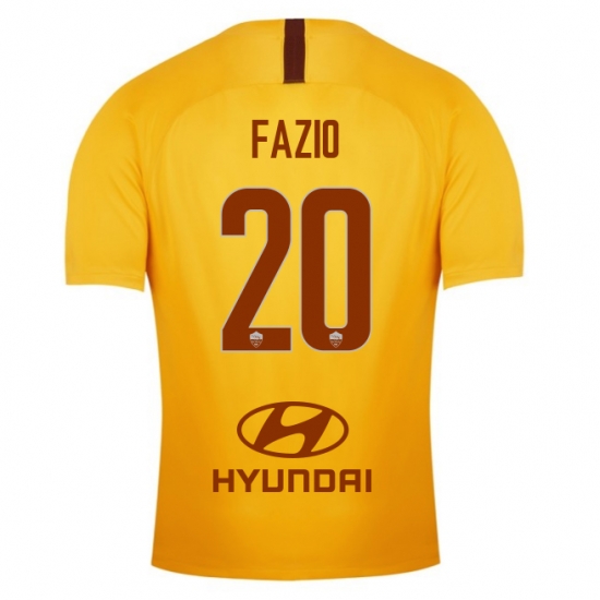 AS Roma 2018/19 FAZIO 20 Third Shirt Soccer Jersey - Click Image to Close