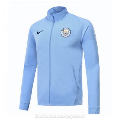 Manchester City 2017/18 Light Blue Training Jacket