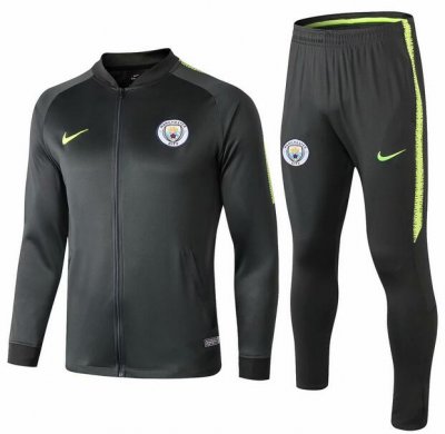 Manchester City 2018/19 Green Training Suit (Jacket+Trouser)