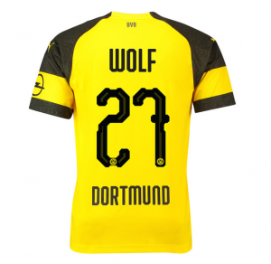 Borussia Dortmund 2018/19 Wolf 27 Home Shirt Soccer Jersey