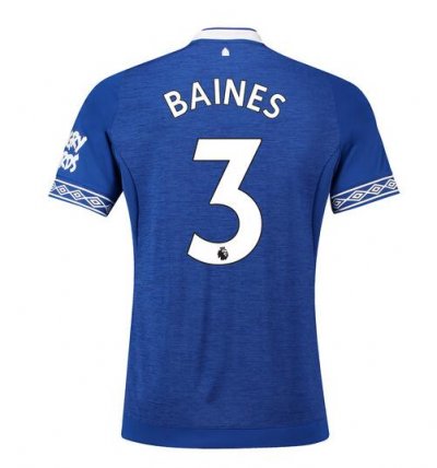 Everton 2018/19 Baines 3 Home Shirt Soccer Jersey