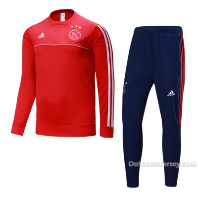 Ajax 2017/18 Red Training Kit(Sweat Shirt+Trouser)