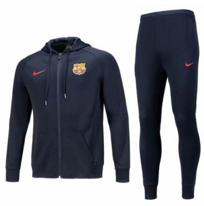 Barcelona 2018/19 Black Training Suit (Hoodie Jacket+Trouser)