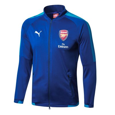 Arsenal 2017/18 Blue Track Jacket
