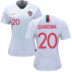 Portugal 2018 World Cup RICARDO QUARESMA 20 Away Women's Shirt Soccer Jersey