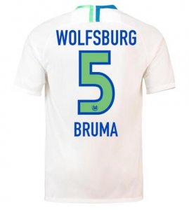 VfL Wolfsburg 2018/19 BRUMA 5 Away Shirt Soccer Jersey