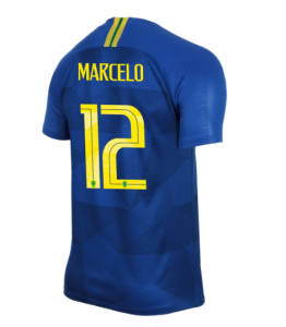 Brazil 2018 World Cup Away Marcelo Shirt Soccer Jersey