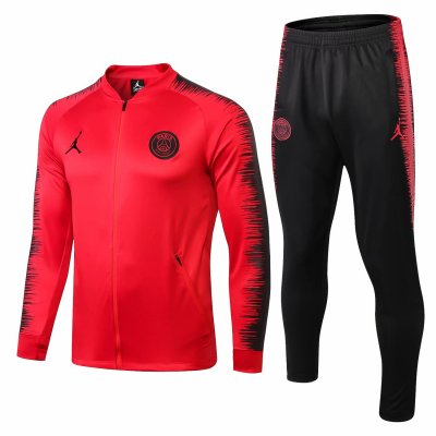 PSG x Jordan 2018/19 Red Stripe Training Suit (Jacket+Trouser)