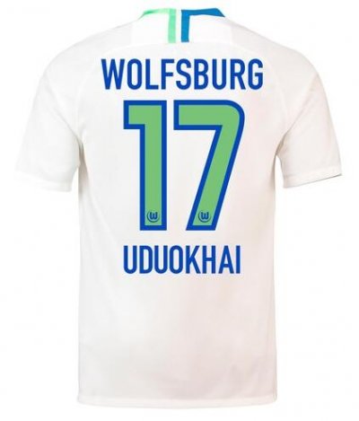 VfL Wolfsburg 2018/19 UDUOKHAI 17 Away Shirt Soccer Jersey
