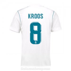 Real Madrid 2017/18 Home Kroos #8 Shirt Soccer Jersey