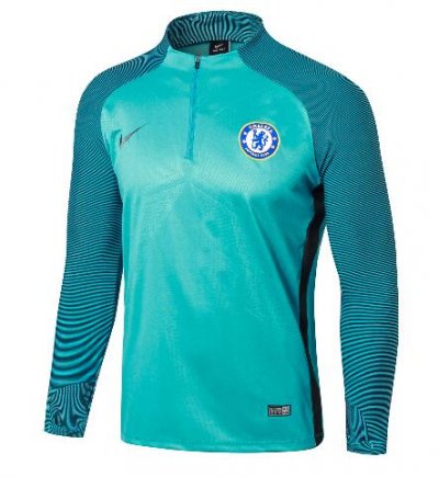 Chelsea 2017/18 Blue Zipper Sweat Shirt
