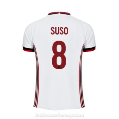 AC Milan 2017/18 Away Suso #8 Shirt Soccer Jersey