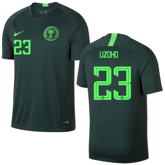 Nigeria Fifa World Cup 2018 Away Shirt Uzoho 23 Shirt Soccer Jersey - Click Image to Close