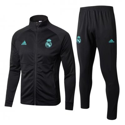 Real Madrid 2017/18 Training Suit (Black Jacket+Trouser)