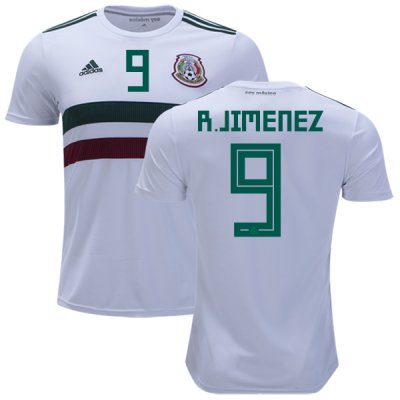 Mexico 2018 World Cup Away RAUL JIMENEZ 9 Shirt Soccer Jersey