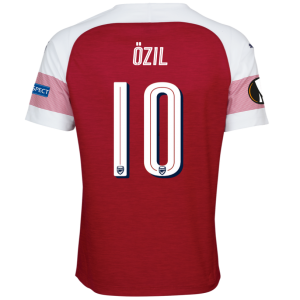 Arsenal 2018/19 ÖZIL 10 UEFA Europa Home Shirt Soccer Jersey