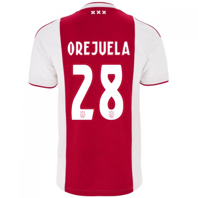 Ajax 2018/19 luis orejuela 28 Home Shirt Soccer Jersey