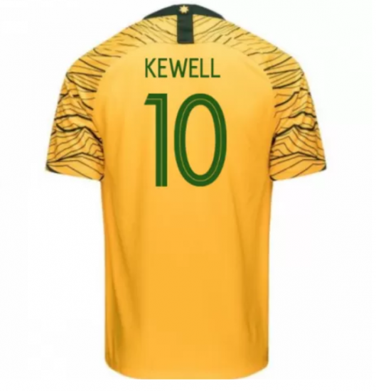 Australia 2018 FIFA World Cup Home Harry Kewell Shirt Soccer Jersey - Click Image to Close