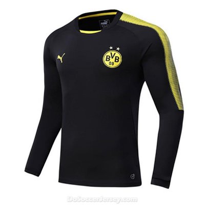 Borussia Dortmund 2017/18 Black Round Neck Training Sweater