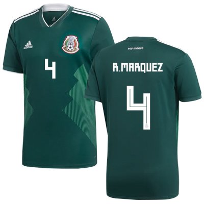 Mexico 2018 World Cup Home RAFAEL MARQUEZ 4 Shirt Soccer Jersey