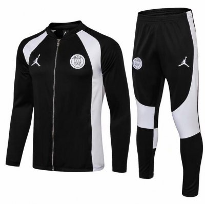 PSG x Jordan 2018/19 Flight Knit Black Training Suit (Jacket+Trouser)