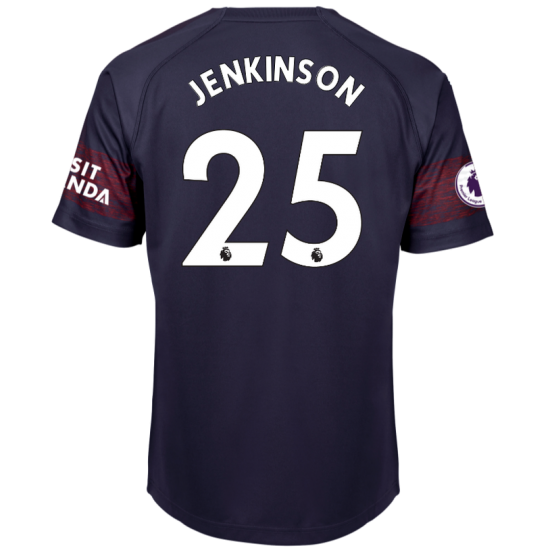 Arsenal 2018/19 Carl Jenkinson 25 Away Shirt Soccer Jersey - Click Image to Close