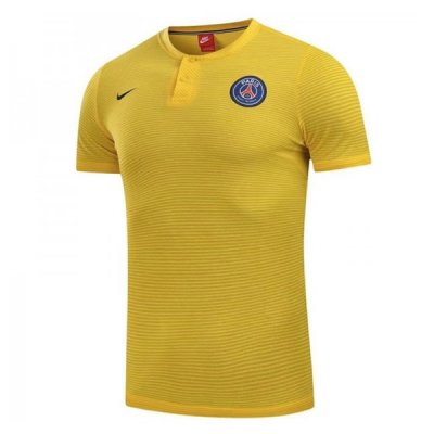PSG 2017/18 Yellow Polo Shirt