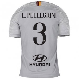 AS Roma 2018/19 L.PELLEGRINI 3 Away Shirt Soccer Jersey