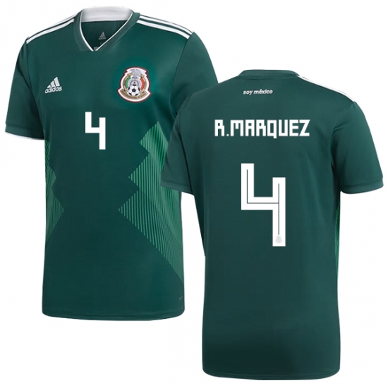 Mexico 2018 World Cup Home RAFAEL MARQUEZ 4 Shirt Soccer Jersey - Click Image to Close