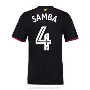 Aston Villa 2017/18 Away Samba #4 Shirt Soccer Jersey