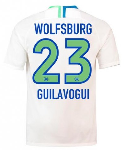 VfL Wolfsburg 2018/19 GUILAVOGUI 23 Away Shirt Soccer Jersey