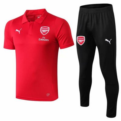 Arsenal 2018/19 Red Polo Shirts + Pants Suit