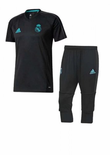 Real Madrid 2017/18 Black Short Training Suit