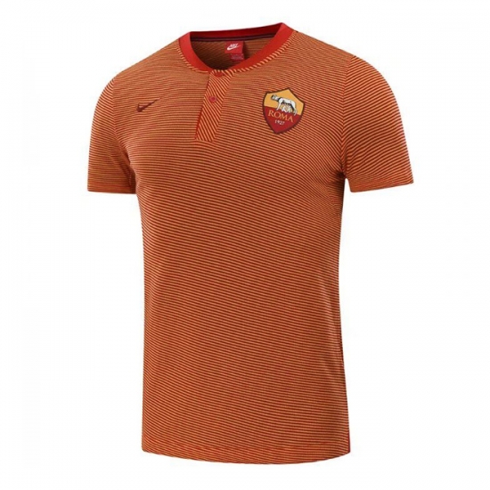 Roma 2017/18 Brown Polo Shirt - Click Image to Close