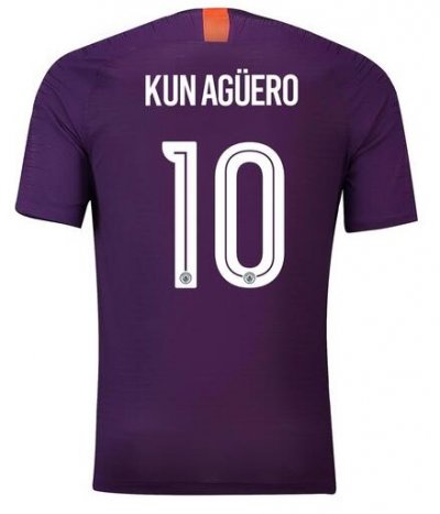 Manchester City 2018/19 Kun Agüero 10 UCL Cup Third Shirt Soccer Jersey
