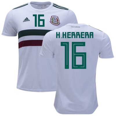 Mexico 2018 World Cup Away HECTOR HERRERA 16 Shirt Soccer Jersey