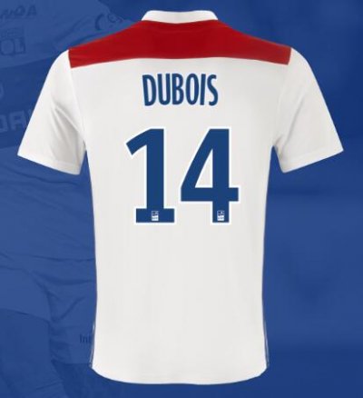 Olympique Lyonnais 2018/19 DUBOIS 14 Home Shirt Soccer Jersey