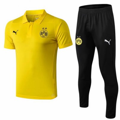 Borussia Dortmund 2018/19 Yellow Polo Shirts + Pants Suit