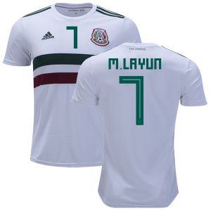 Mexico 2018 World Cup Away MIGUEL LAYUN 7 Shirt Soccer Jersey
