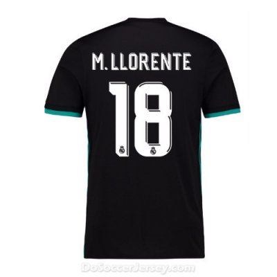 Real Madrid 2017/18 Away M. Llorente #18 Shirt Soccer Jersey