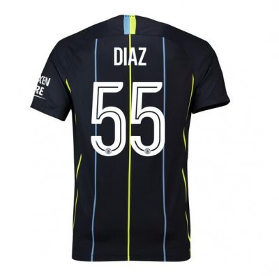 Manchester City 2018/19 Diaz 55 UCL Cup Away Shirt Soccer Jersey