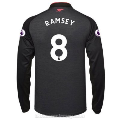 Arsenal 2017/18 Third RAMSEY #8 Long Sleeved Shirt Soccer Jersey
