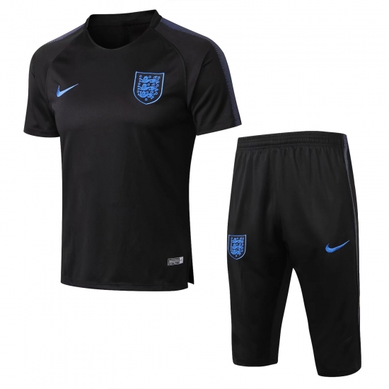 England FIFA World Cup 2018 Black Short Training Suit - Click Image to Close