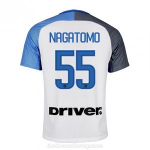 Inter Milan 2017/18 Away NAGATOMO #55 Shirt Soccer Jersey