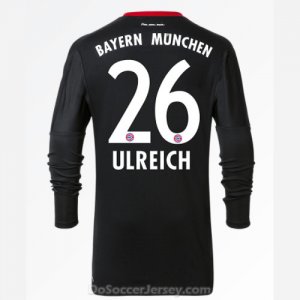 Bayern Munich 2017/18 Goalkeeper Ulreich #26 Black Long Sleeved Shirt