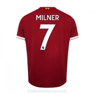 Liverpool 2017/18 Home Milner #7 Shirt Soccer Jersey